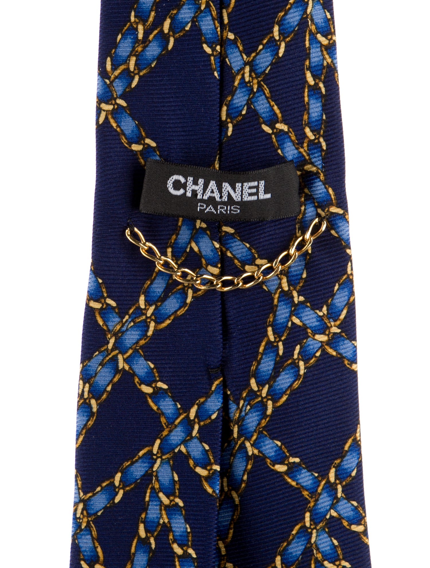 Chanel Chanel Silk Chain-Link Tie