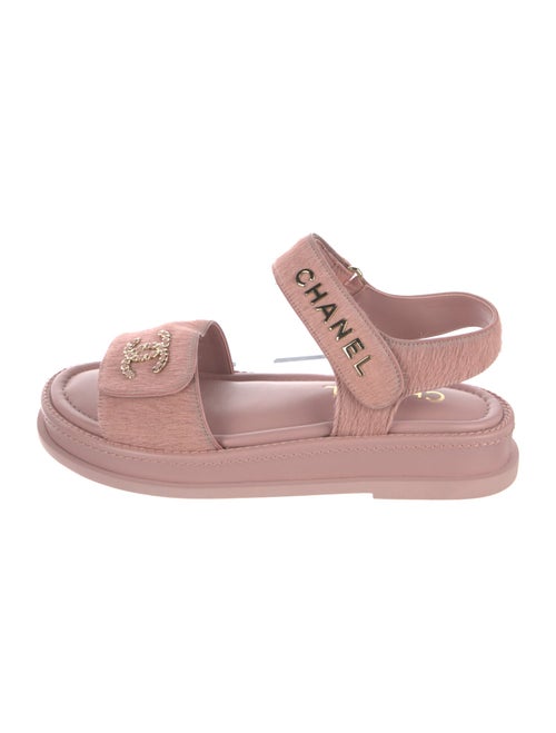 Chanel 2024 Interlocking CC Logo Sandals