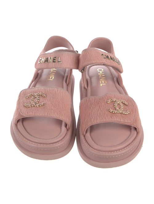 Chanel 2024 Interlocking CC Logo Sandals
