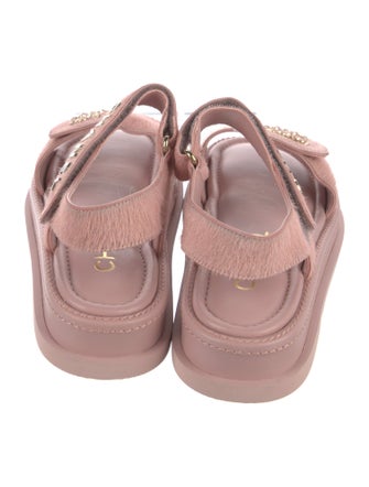 Chanel 2024 Interlocking CC Logo Sandals