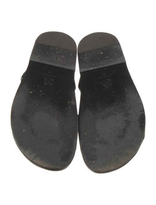 Chanel 2024 Interlocking CC Logo Slingback Sandals