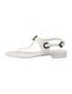 Chanel 2022 Interlocking CC Logo T-Strap Sandals
