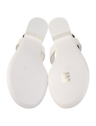 Chanel 2022 Interlocking CC Logo T-Strap Sandals