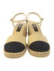 Chanel 2023 Interlocking CC Logo Espadrilles