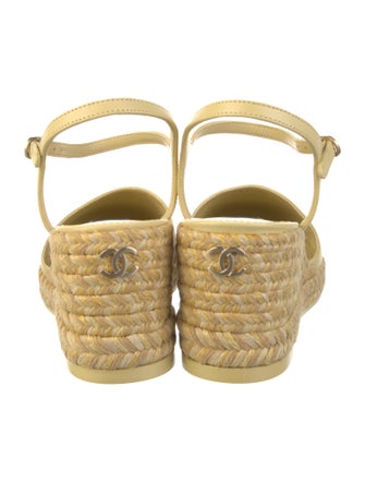 Chanel 2023 Interlocking CC Logo Espadrilles
