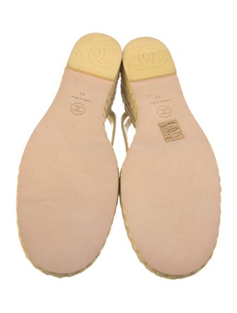 Chanel 2023 Interlocking CC Logo Espadrilles