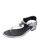 Chanel 2017 Interlocking CC Logo T-Strap Sandals