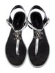 Chanel 2017 Interlocking CC Logo T-Strap Sandals