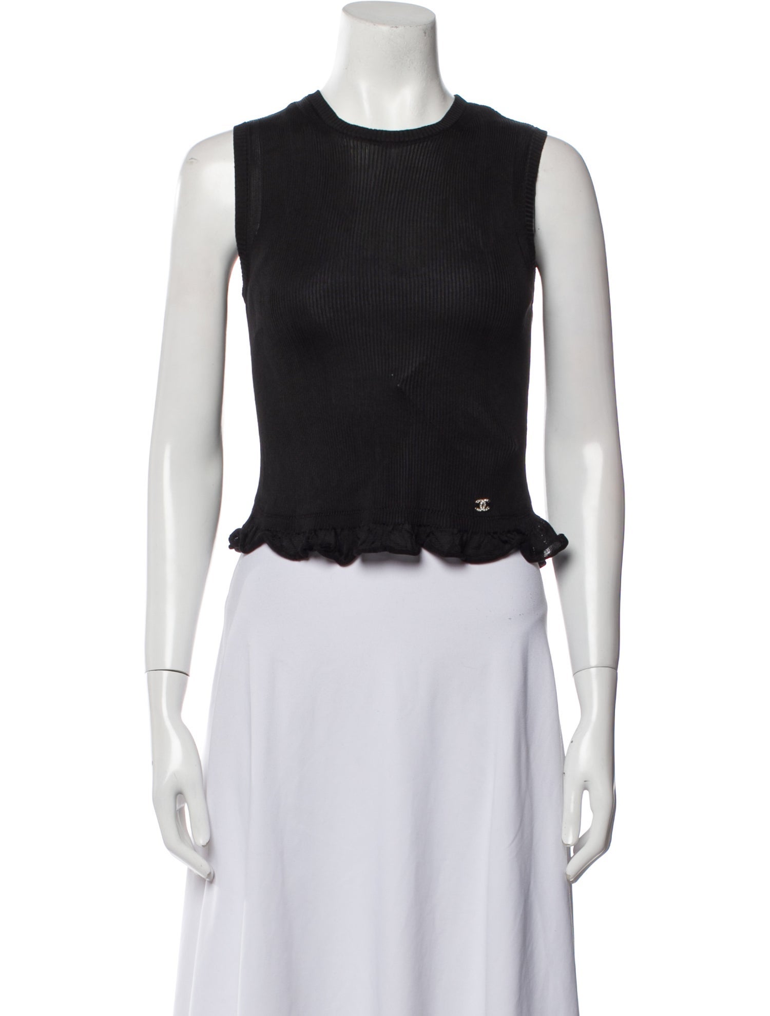 Chanel 2023 Silk Crop Top