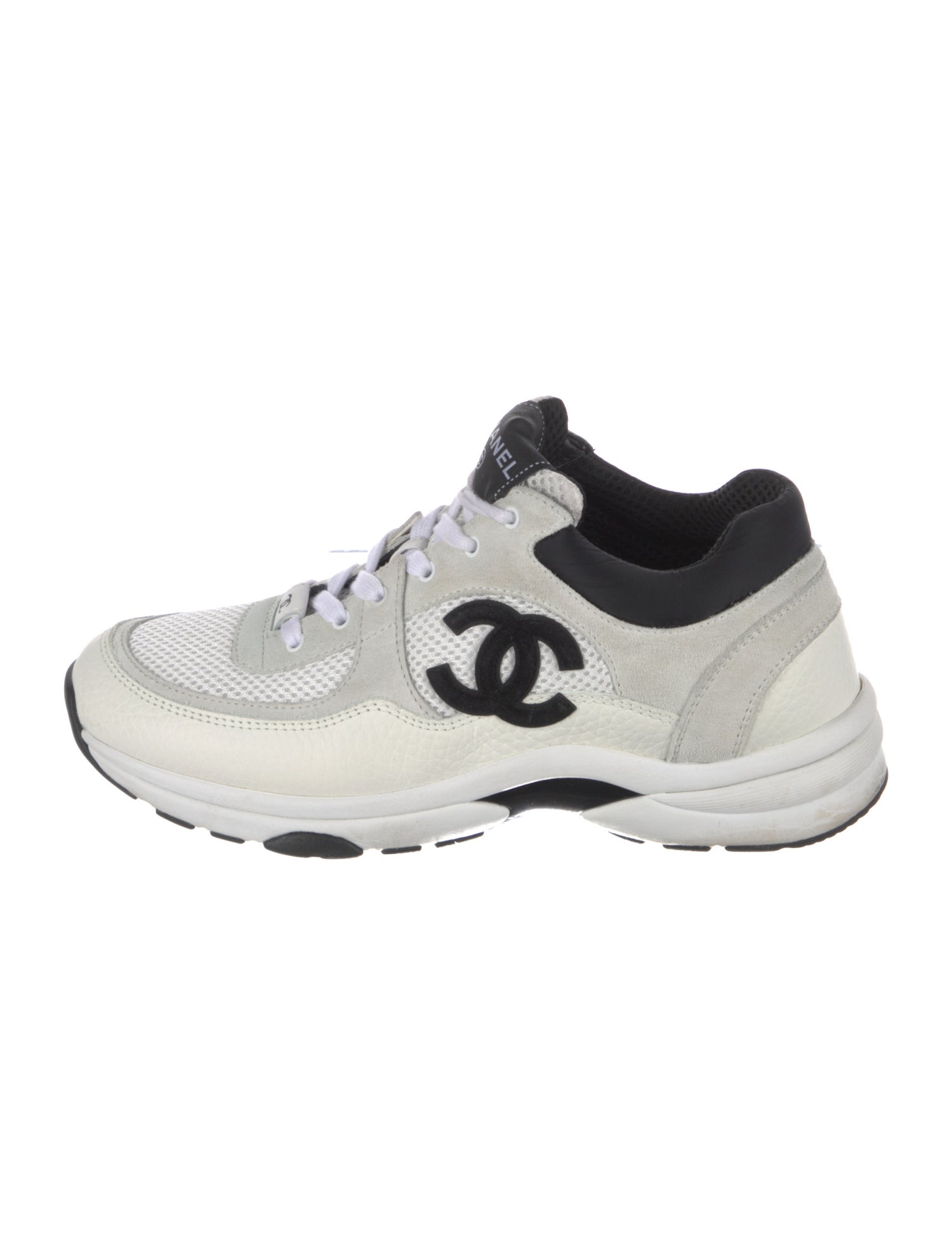 Chanel Interlocking CC Logo Mesh Sneakers