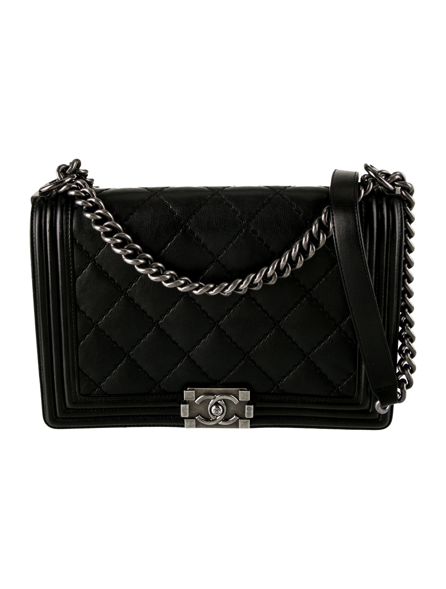 Chanel Large Double Stitch Boy Bag