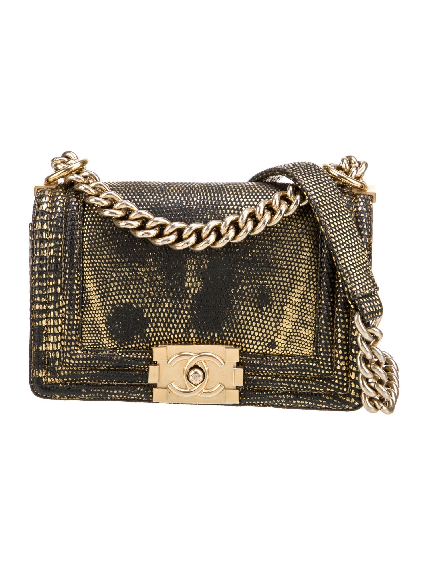 Chanel Small Lizard Boy Bag