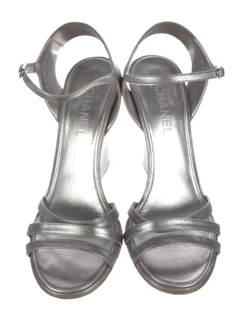 Chanel 2015 Interlocking CC Logo Sandals