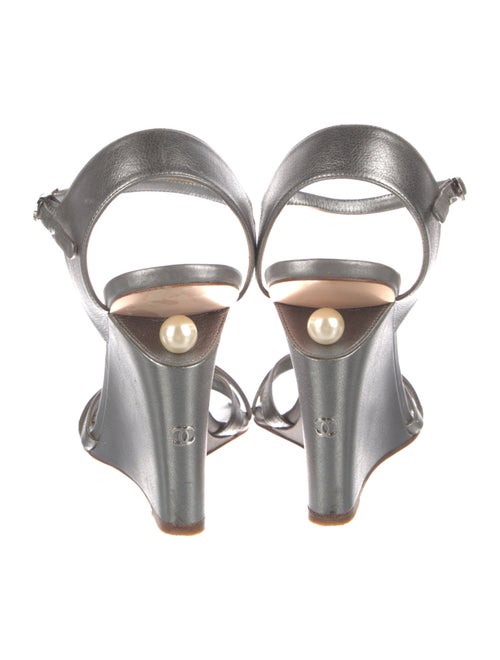 Chanel 2015 Interlocking CC Logo Sandals