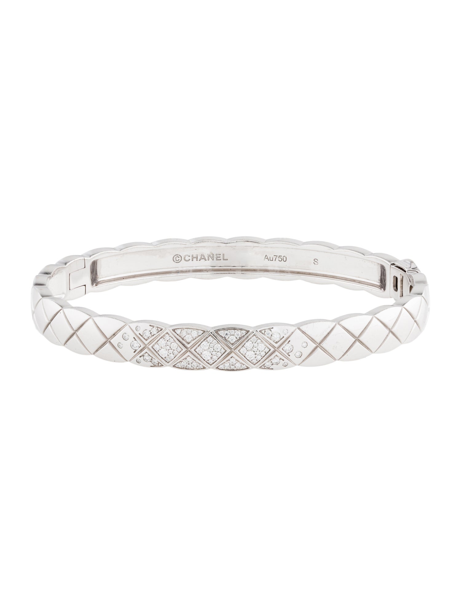 Chanel 18K Diamond Coco Crush Bracelet