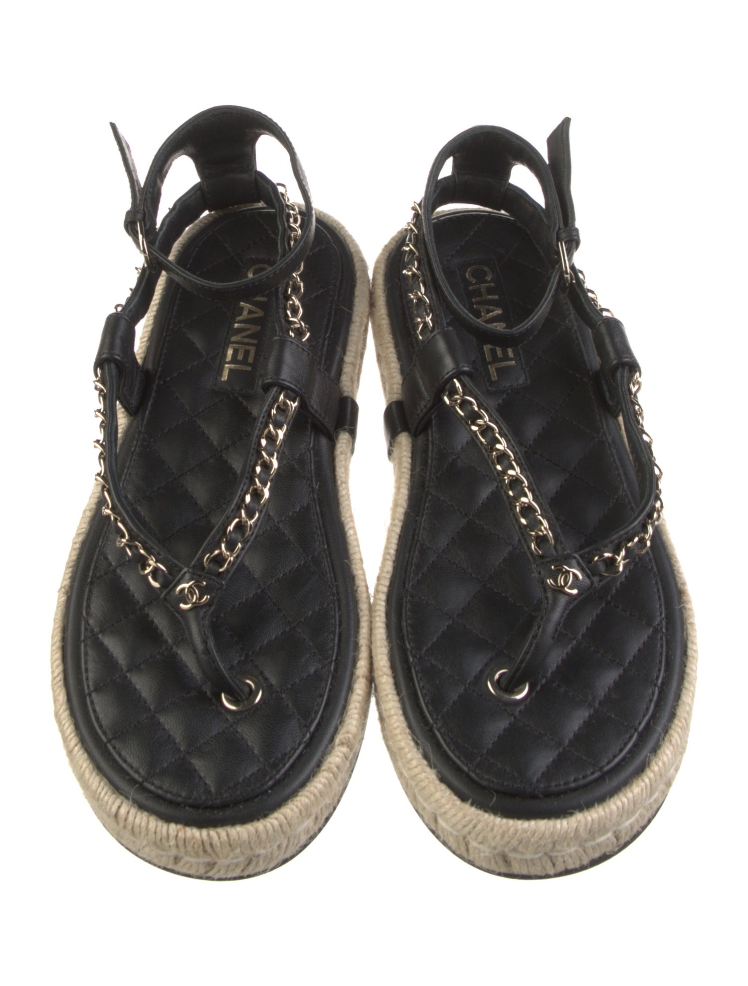 Chanel 2021 Interlocking CC Logo Gladiator Sandals