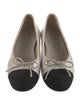 Chanel Interlocking CC Logo Suede Ballet Flats