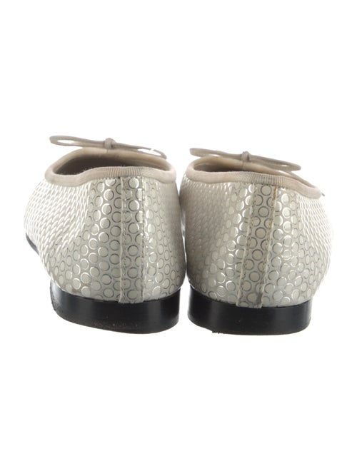 Chanel Interlocking CC Logo Suede Ballet Flats