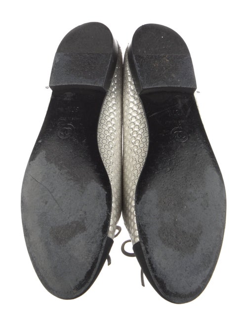 Chanel Interlocking CC Logo Suede Ballet Flats