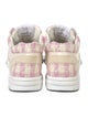 Chanel Interlocking CC Logo Tweed Sneakers