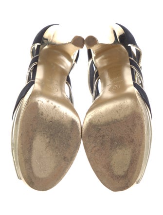 Chanel Interlocking CC Logo Canvas D'Orsay Pumps