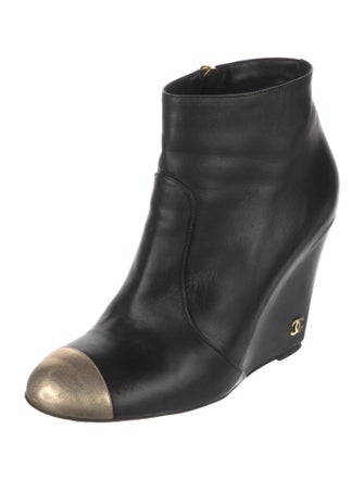 Chanel 2010 Interlocking CC Logo Boots