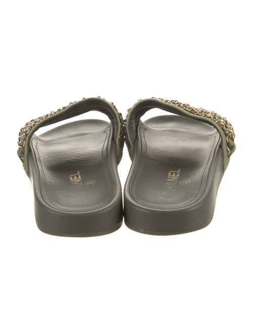 Chanel Interlocking CC Logo Canvas Slides