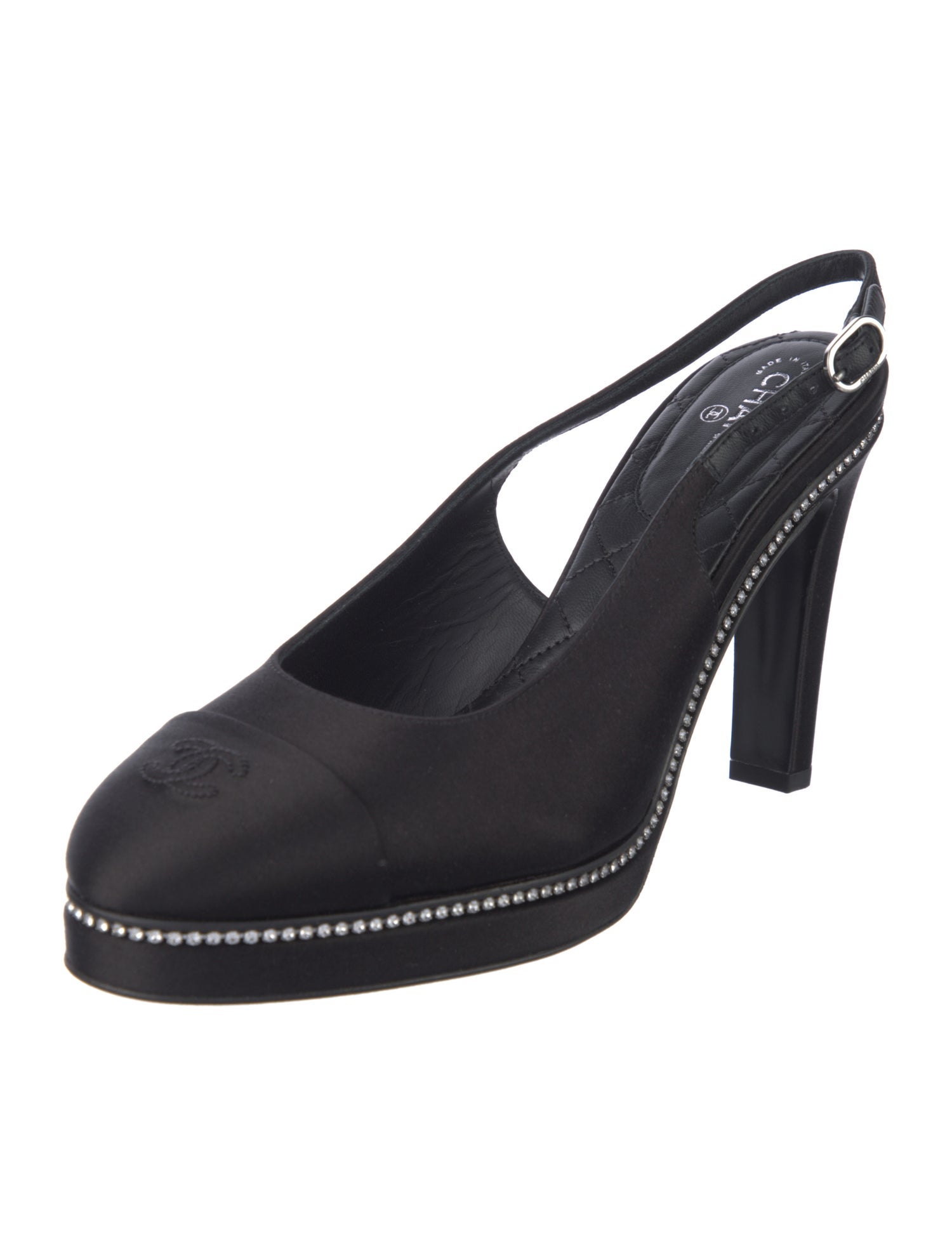 Chanel 2023 Interlocking CC Logo Slingback Pumps