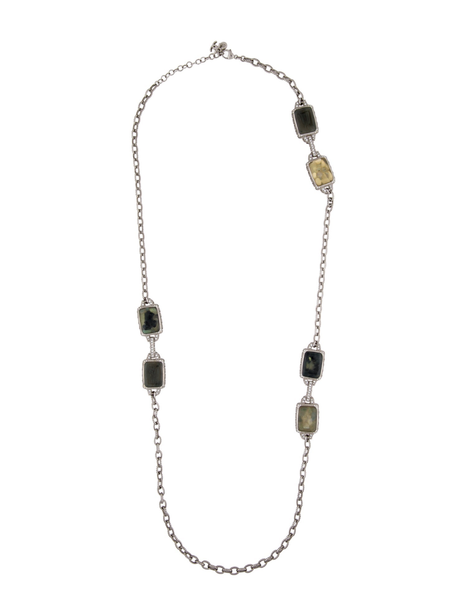Chanel Strass & Resin Station Necklace