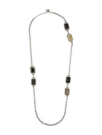 Chanel Strass & Resin Station Necklace