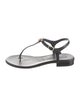 Chanel 2024 Interlocking CC Logo T-Strap Sandals