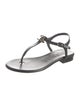 Chanel 2024 Interlocking CC Logo T-Strap Sandals