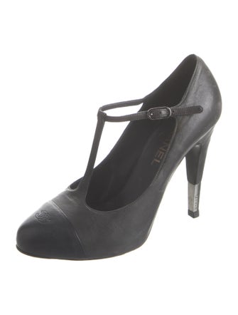 Chanel 2013 Interlocking CC Logo T-Strap Pumps
