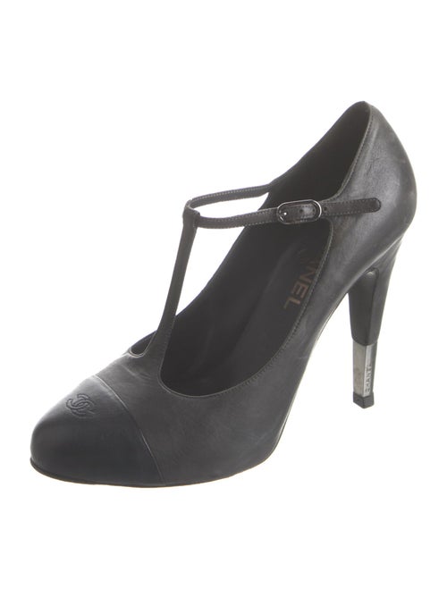 Chanel 2013 Interlocking CC Logo T-Strap Pumps
