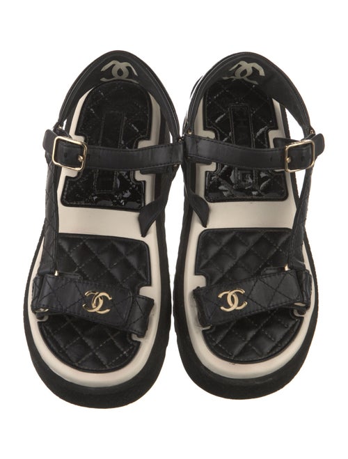 Chanel 2022 Interlocking CC Logo Sandals
