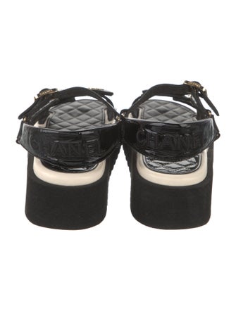 Chanel 2022 Interlocking CC Logo Sandals
