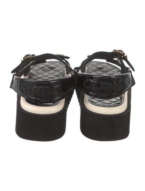 Chanel 2022 Interlocking CC Logo Sandals