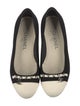 Chanel Interlocking CC Logo Chain-Link Accents Ballet Flats