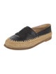 Chanel Interlocking CC Logo Leather Espadrilles