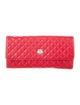 Chanel Quilted Camellia Jewelry Roll Case