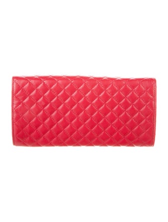 Chanel Quilted Camellia Jewelry Roll Case