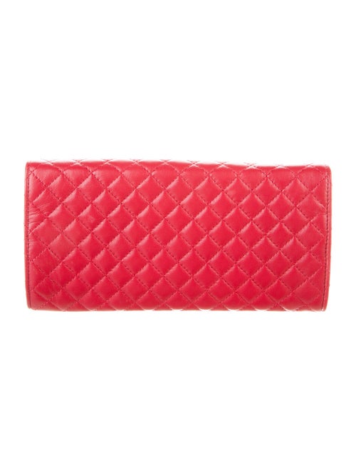 Chanel Quilted Camellia Jewelry Roll Case