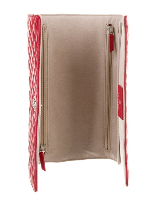 Chanel Quilted Camellia Jewelry Roll Case