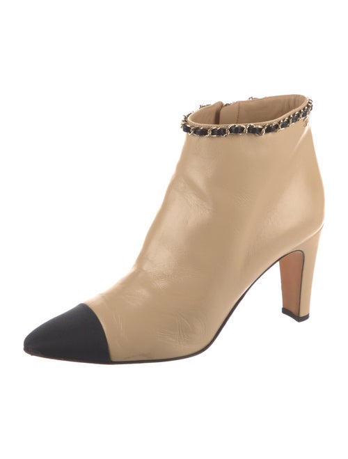 Chanel Interlocking CC Logo Lambskin Boots