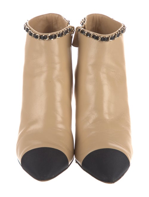 Chanel Interlocking CC Logo Lambskin Boots