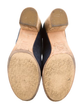 Chanel Interlocking CC Logo Suede Lace-Up Boots