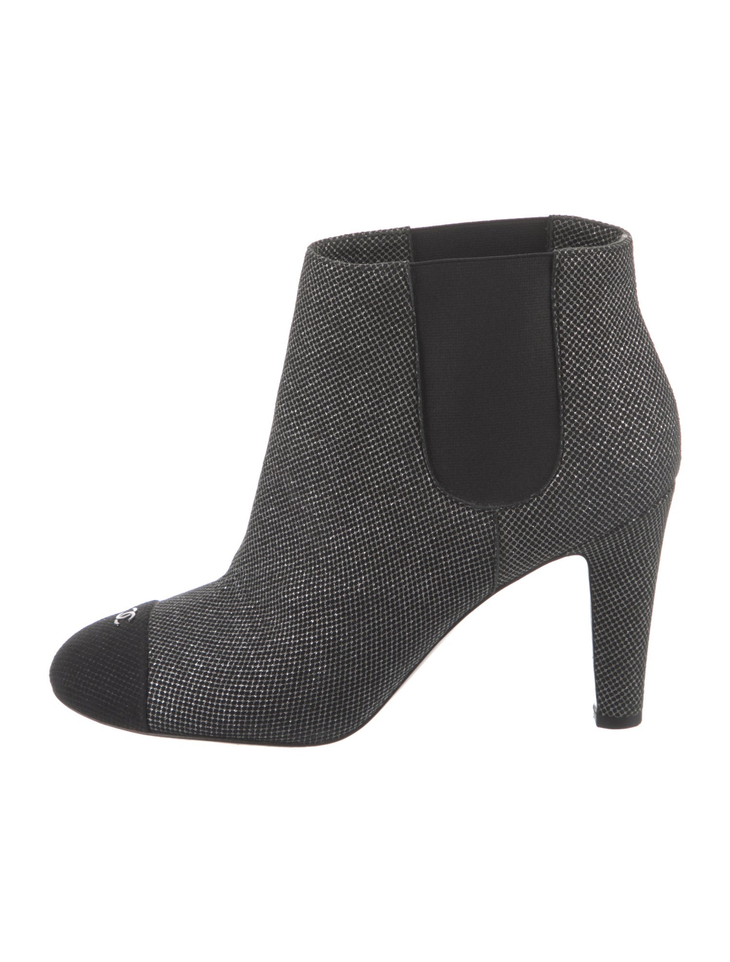 Chanel 2013 Interlocking CC Logo Chelsea Boots