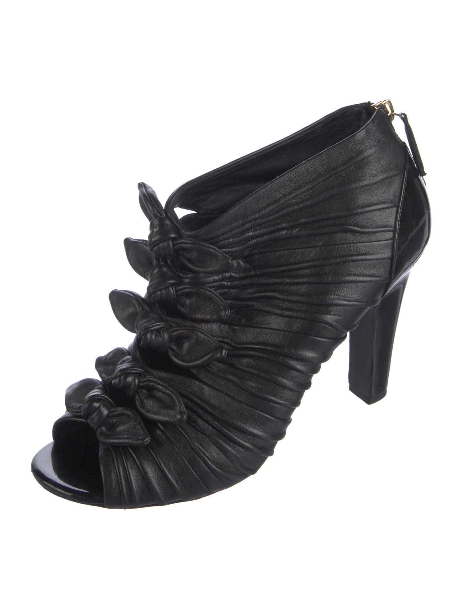 Chanel 2018 Interlocking CC Logo Lace-Up Boots