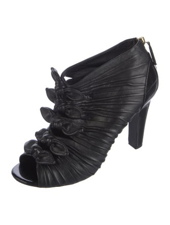 Chanel 2018 Interlocking CC Logo Lace-Up Boots