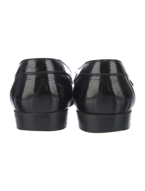 Chanel Interlocking CC Logo Patent Leather Loafers